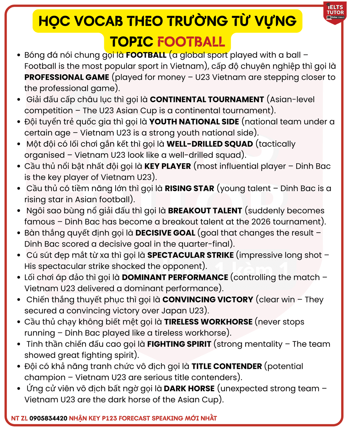 TỪ VỰNG TOPIC SPORTS IELTS TỪ VỰNG TOPIC SPORTS IELTS