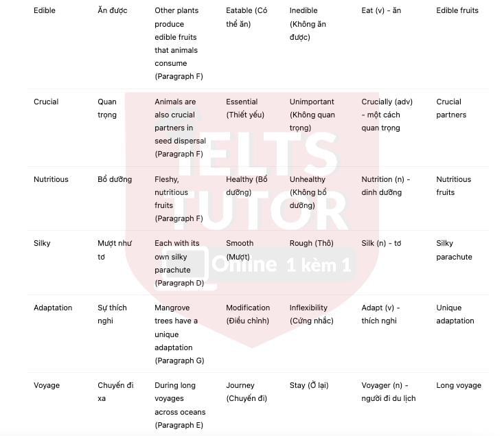 Seed Travel Answers with location - Đề luyện IELTS READING Seed Travel Answers with location - Đề luyện IELTS READING