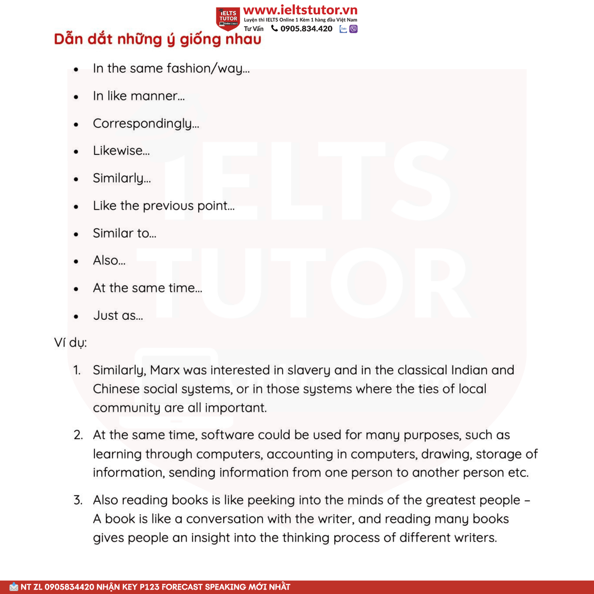 IELTS TUTOR cũng giới thiệu thêm Các loại từ nối (linking word) nên dùng trong IELTS IELTS TUTOR cũng giới thiệu thêm Các loại từ nối (linking word) nên dùng trong IELTS