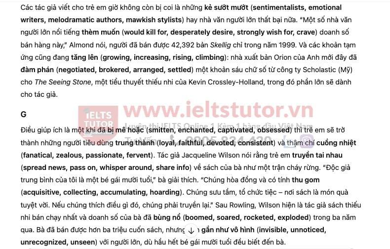 Twist in the Tale Answers with location - Đề thi thật IELTS READING Twist in the Tale Answers with location - Đề thi thật IELTS READING