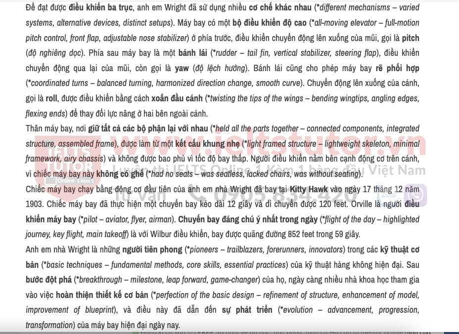 The First Aircraft answers with location - Đề luyện IELTS READING The First Aircraft answers with location - Đề luyện IELTS READING