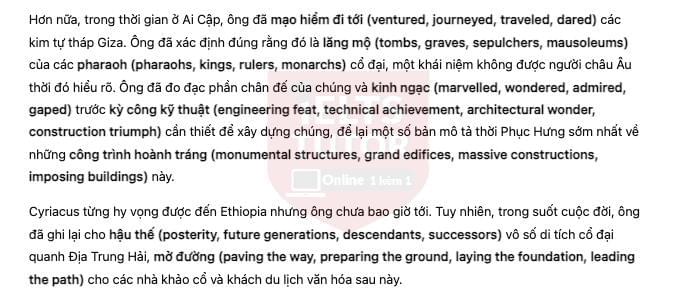 🔥An early cultural tourist answers with location - Đề thi thật IELTS READING- Làm bài online format computer-based, kèm đáp án, dịch & giải thích từ vựng - cấu trúc ngữ pháp khó 🔥An early cultural tourist answers with location - Đề thi thật IELTS READING- Làm bài online format computer-based, kèm đáp án, dịch & giải thích từ vựng - cấu trúc ngữ pháp khó