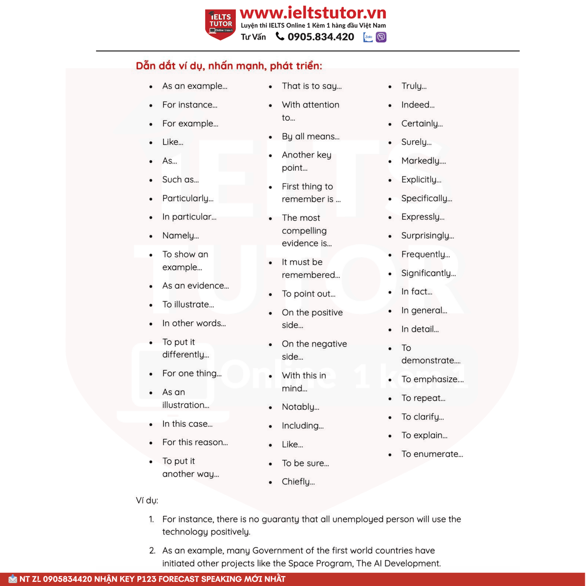 IELTS TUTOR cũng giới thiệu thêm Các loại từ nối (linking word) nên dùng trong IELTS IELTS TUTOR cũng giới thiệu thêm Các loại từ nối (linking word) nên dùng trong IELTS