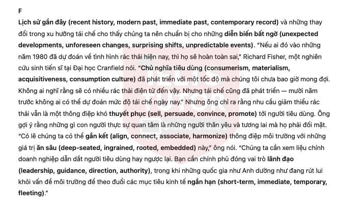 🔥Solving the problem of waste disposal - Đề thi thật IELTS READING - Làm bài online format computer-based, kèm đáp án, dịch & giải thích từ vựng - cấu trúc ngữ pháp khó 🔥Solving the problem of waste disposal - Đề thi thật IELTS READING - Làm bài online format computer-based, kèm đáp án, dịch & giải thích từ vựng - cấu trúc ngữ pháp khó