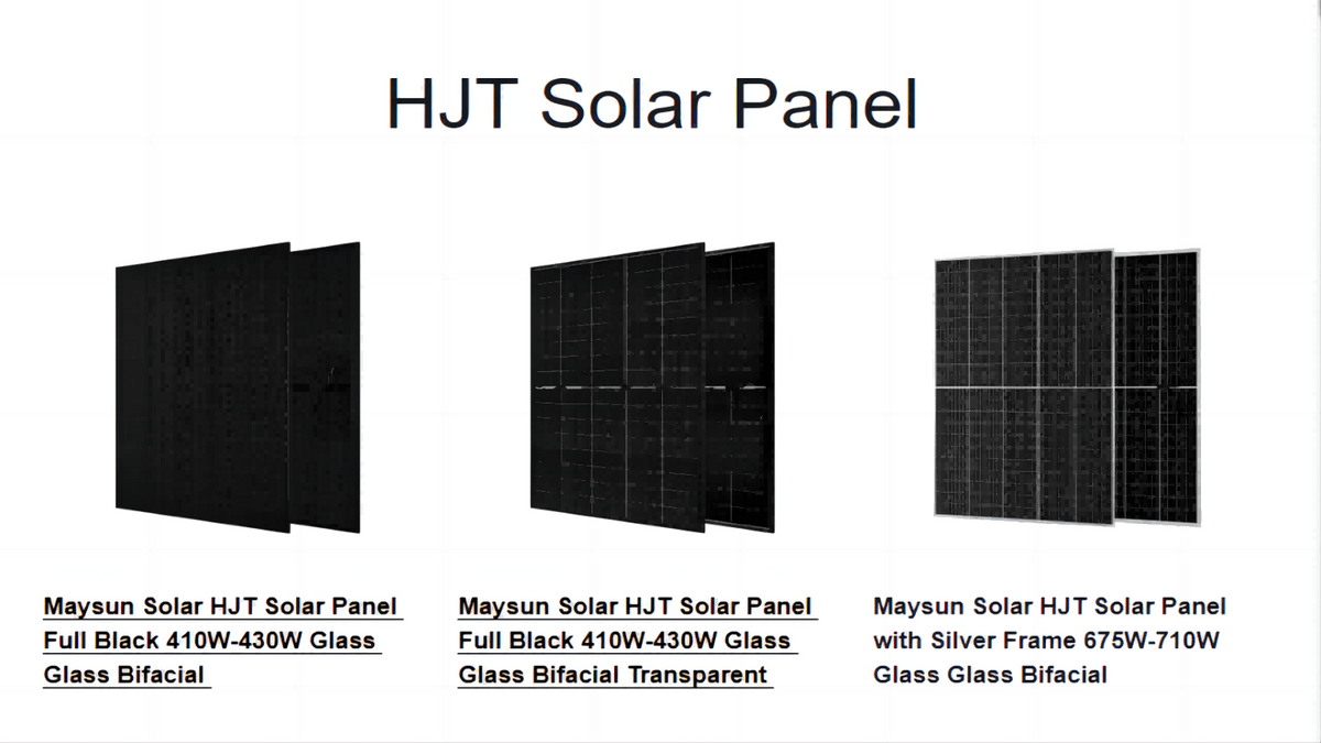 HJT Solar Panel HJT Solar Panel