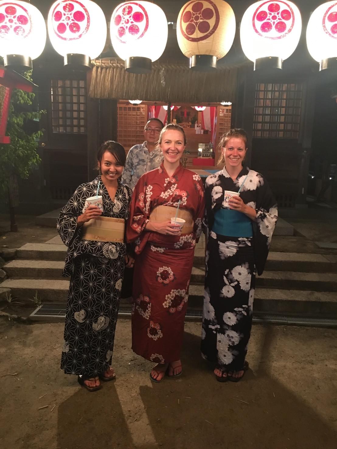 wearing yukata wearing yukata