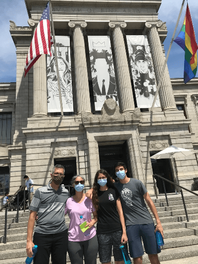 Outside the Museum of Fine Art, Boston, Massachusetts, 2021 Outside the Museum of Fine Art, Boston, Massachusetts, 2021