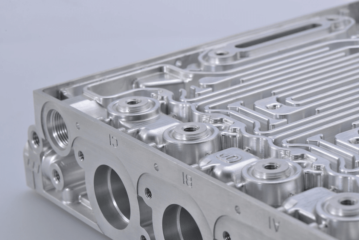 Automotive metal die casting industry - modern car engine with aluminum structural components Automotive metal die casting industry - modern car engine with aluminum structural components