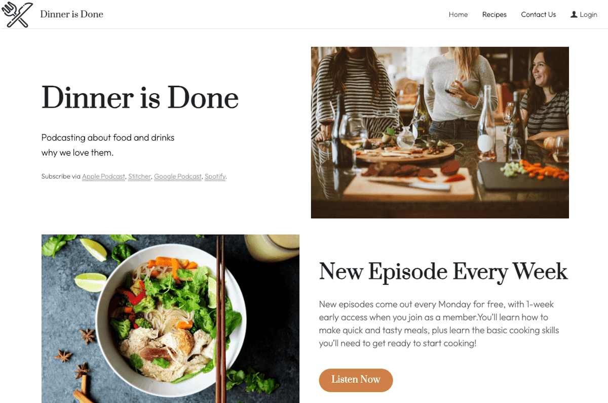 Strikingly: Obiad Gotowy Strikingly: Obiad Gotowy