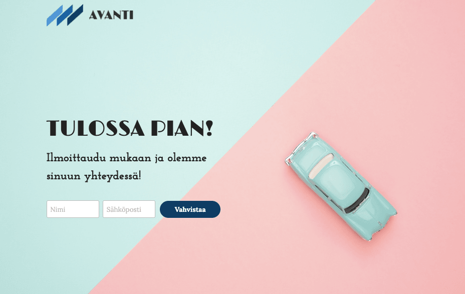 Avanti-malli Strikinglyltä Avanti-malli Strikinglyltä