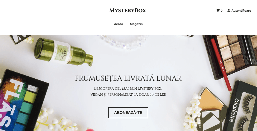 Șablon magazin online mystery box Șablon magazin online mystery box