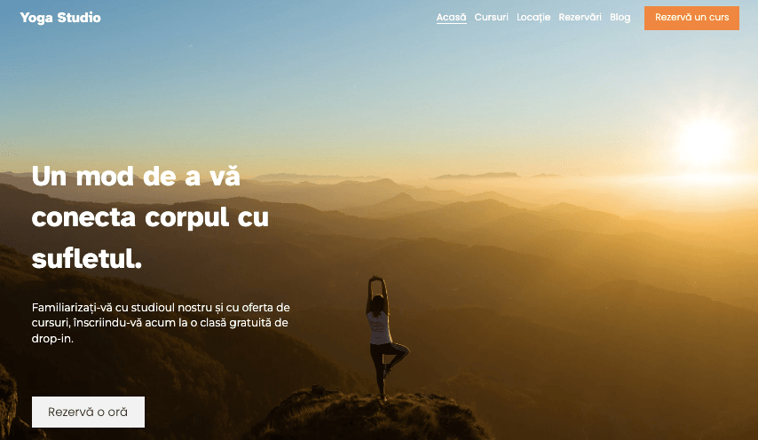 Șablon Yoga de la Strikingly Șablon Yoga de la Strikingly