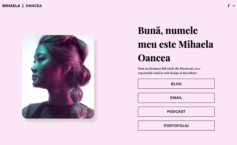 Șablonul Michelle Cruise de la Strikingly Șablonul Michelle Cruise de la Strikingly