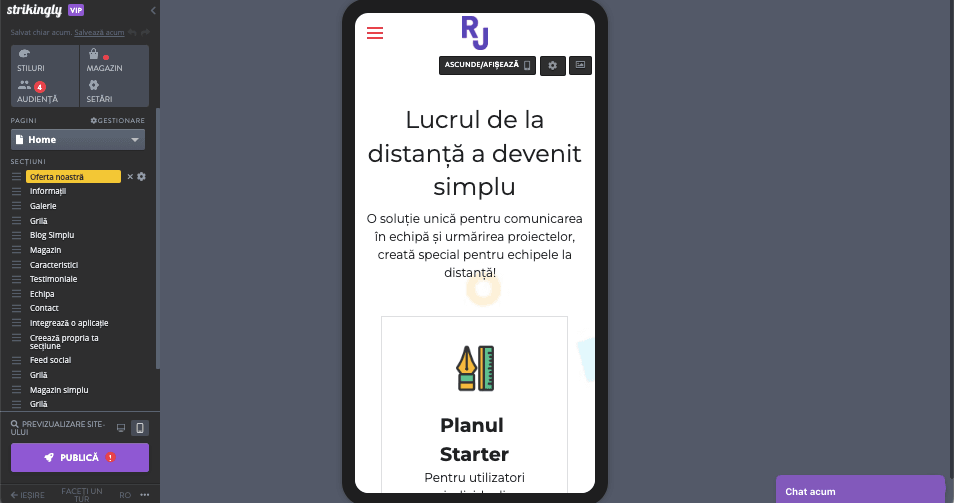 Rolul Strikingly în gestionarea și deținerea mai multor afaceri - design responsiv Rolul Strikingly în gestionarea și deținerea mai multor afaceri - design responsiv