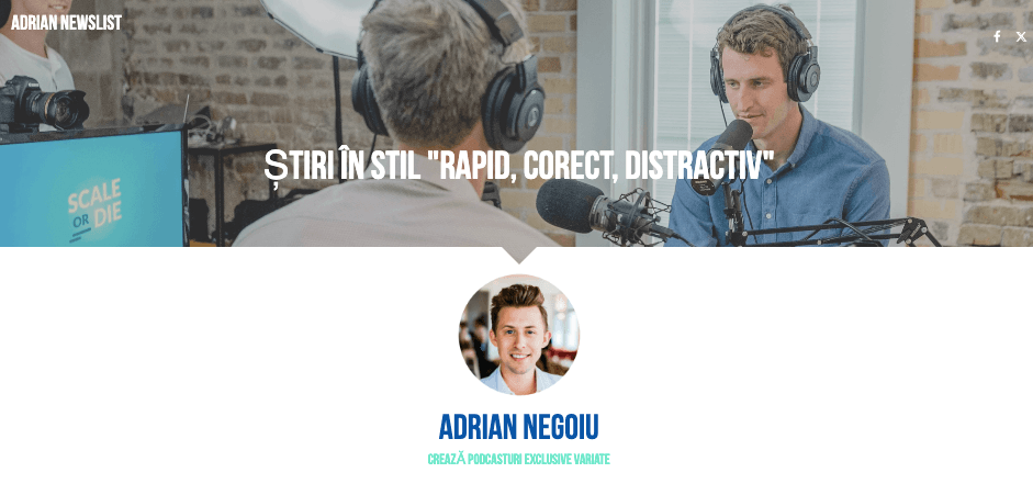 Șablon de podcasturi de la Strikingly Șablon de podcasturi de la Strikingly