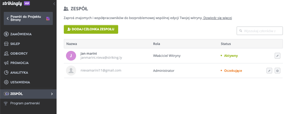 Uderzająca funkcja zespołowa Uderzająca funkcja zespołowa