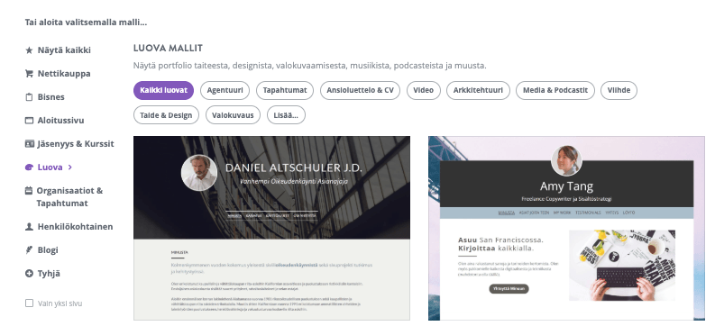 Verkkosivujen suunnittelun inspiraatiota - Rakenna mestariteoksesi Strikinglyn avulla - Mukautettavien mallien avulla Verkkosivujen suunnittelun inspiraatiota - Rakenna mestariteoksesi Strikinglyn avulla - Mukautettavien mallien avulla