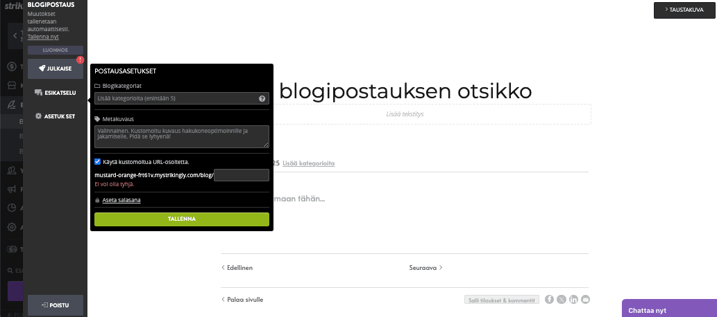 Kuinka rakentaa upea blogisivusto Strikinglyllä - Määritä SEO-asetukset Kuinka rakentaa upea blogisivusto Strikinglyllä - Määritä SEO-asetukset