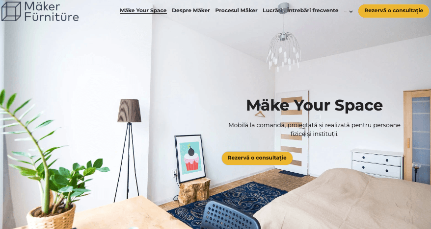 Șablon de start-up Maker de la Strikingly Șablon de start-up Maker de la Strikingly