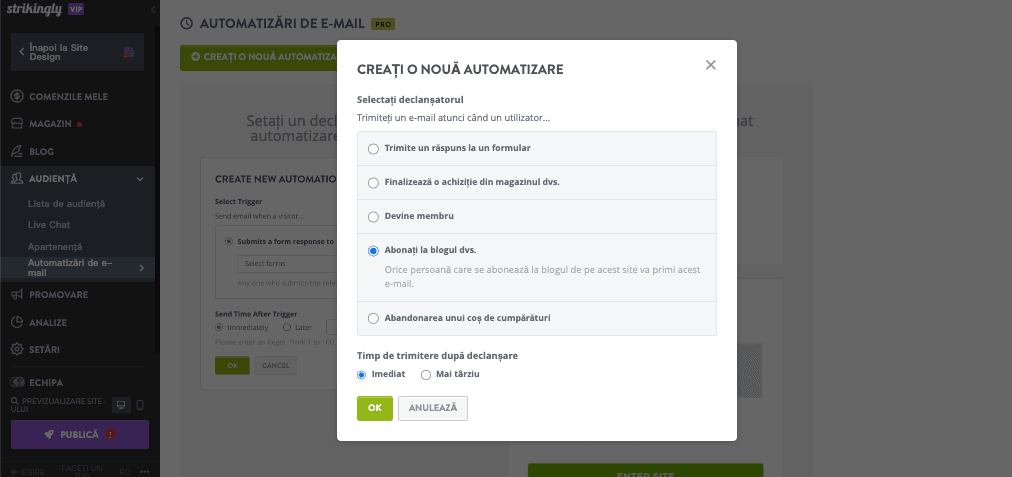 Cum poate Strikingly să ajute cu email marketing - funcționalități de email pentru e-commerce Cum poate Strikingly să ajute cu email marketing - funcționalități de email pentru e-commerce