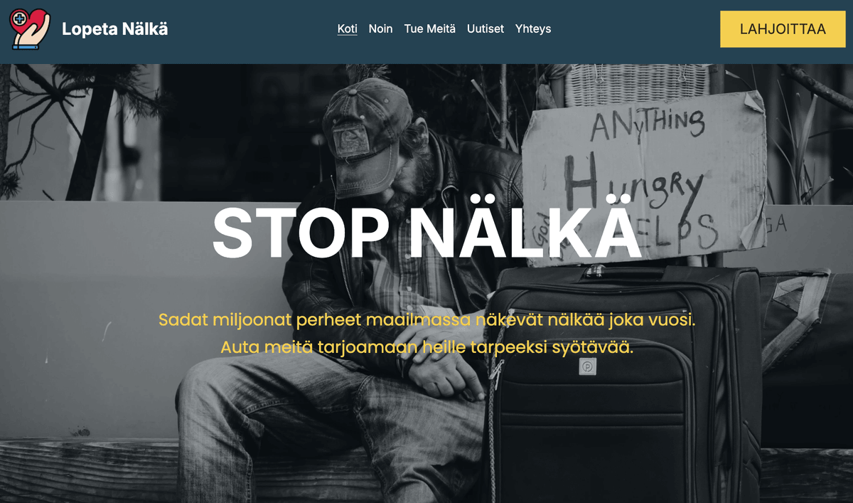 Vaikutuksen Vahvistaminen Voittoa Tavoittelemattoman Verkkosivuston Suunnittelulla Vaikutuksen Vahvistaminen Voittoa Tavoittelemattoman Verkkosivuston Suunnittelulla