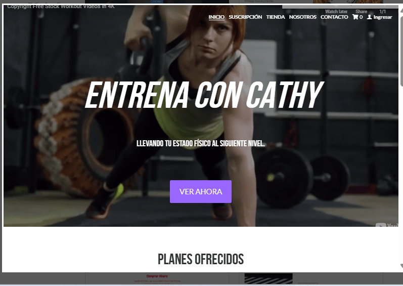 Plantilla de sitio web de membresía de Train with Cathy Plantilla de sitio web de membresía de Train with Cathy