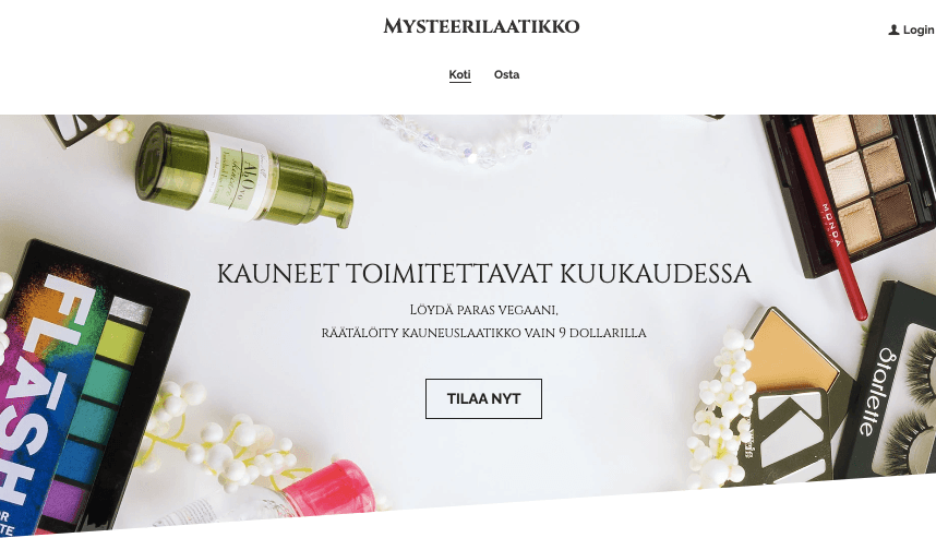 Mystery Box Verkkokauppa Malli Strikinglyltä Mystery Box Verkkokauppa Malli Strikinglyltä