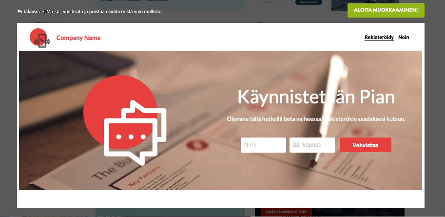 Hyödynnä silmiinpistävää uuden yrityksen perustamiseen - Ilmoita käynnistämisestä Hyödynnä silmiinpistävää uuden yrityksen perustamiseen - Ilmoita käynnistämisestä