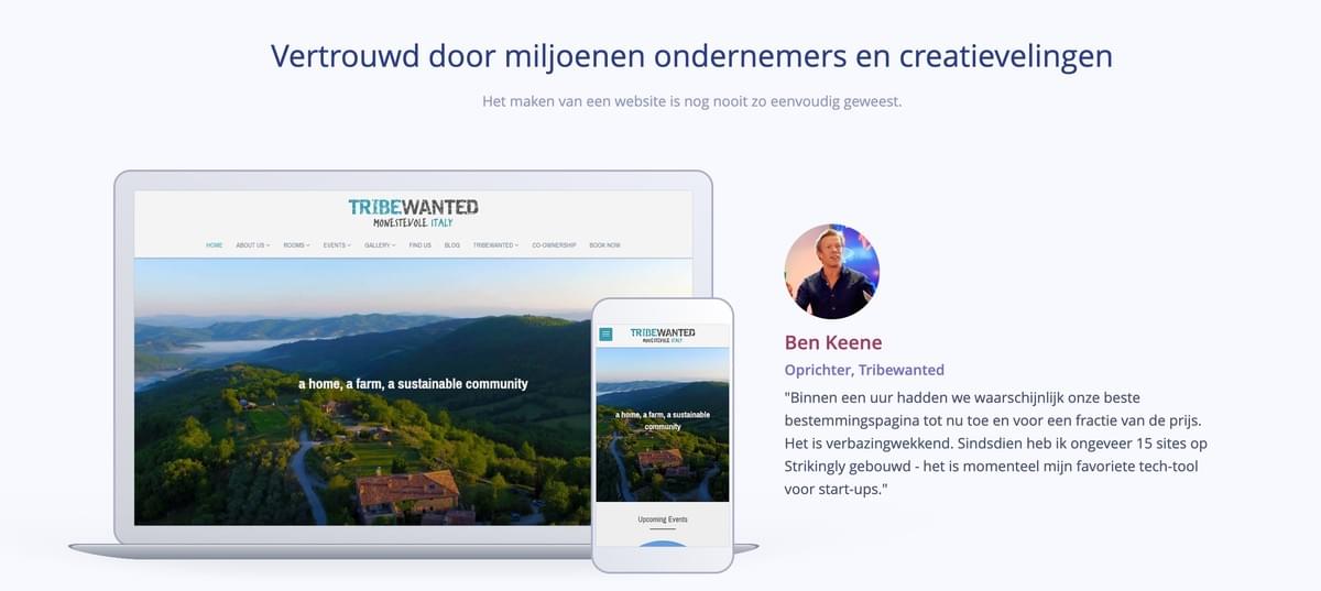 Hooggewaardeerde drag-and-drop website builder voor jou Hooggewaardeerde drag-and-drop website builder voor jou