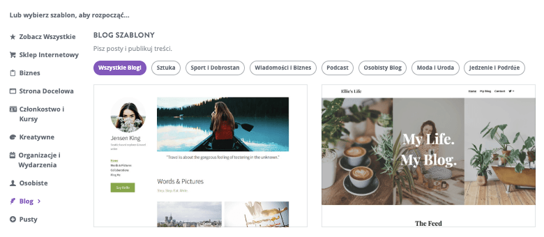 Etapy pisania wpisu na blogu w Strikingly – Wybierz witrynę swojego bloga Etapy pisania wpisu na blogu w Strikingly – Wybierz witrynę swojego bloga