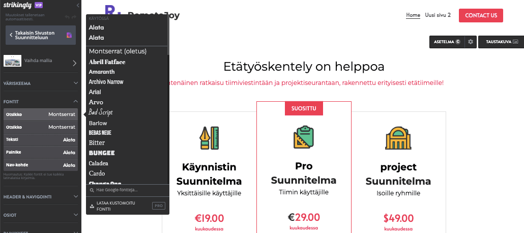 Verkkosivujen suunnittelun inspiraatiota - Rakenna mestariteoksesi Strikinglyllä - minimalistisista asetteluista rohkeisiin typografiavalinnaisiin Verkkosivujen suunnittelun inspiraatiota - Rakenna mestariteoksesi Strikinglyllä - minimalistisista asetteluista rohkeisiin typografiavalinnaisiin
