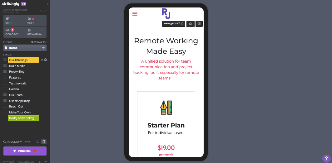 Jak stworzyć mobilną stronę internetową aplikacji z Strikingly - Optymalizacja mobilna Jak stworzyć mobilną stronę internetową aplikacji z Strikingly - Optymalizacja mobilna