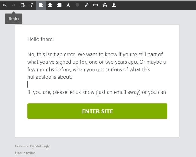 Funcția de Email Marketing de la Strikingly Funcția de Email Marketing de la Strikingly