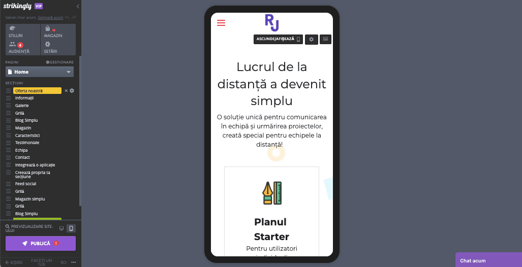 Utilizarea Strikingly pentru promovarea blogului dvs. - optimizarea mobilă Utilizarea Strikingly pentru promovarea blogului dvs. - optimizarea mobilă