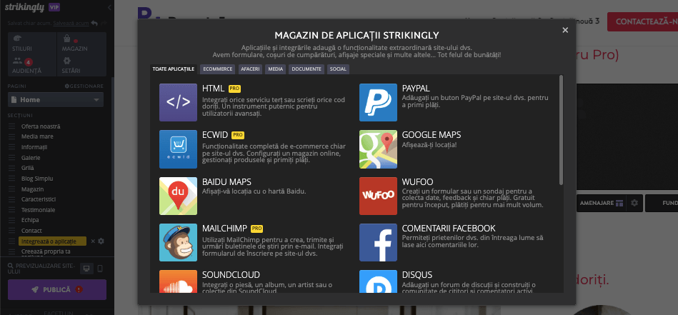 Strikingly pentru creșterea prezenței pe rețelele sociale - oportunități de implicare Strikingly pentru creșterea prezenței pe rețelele sociale - oportunități de implicare