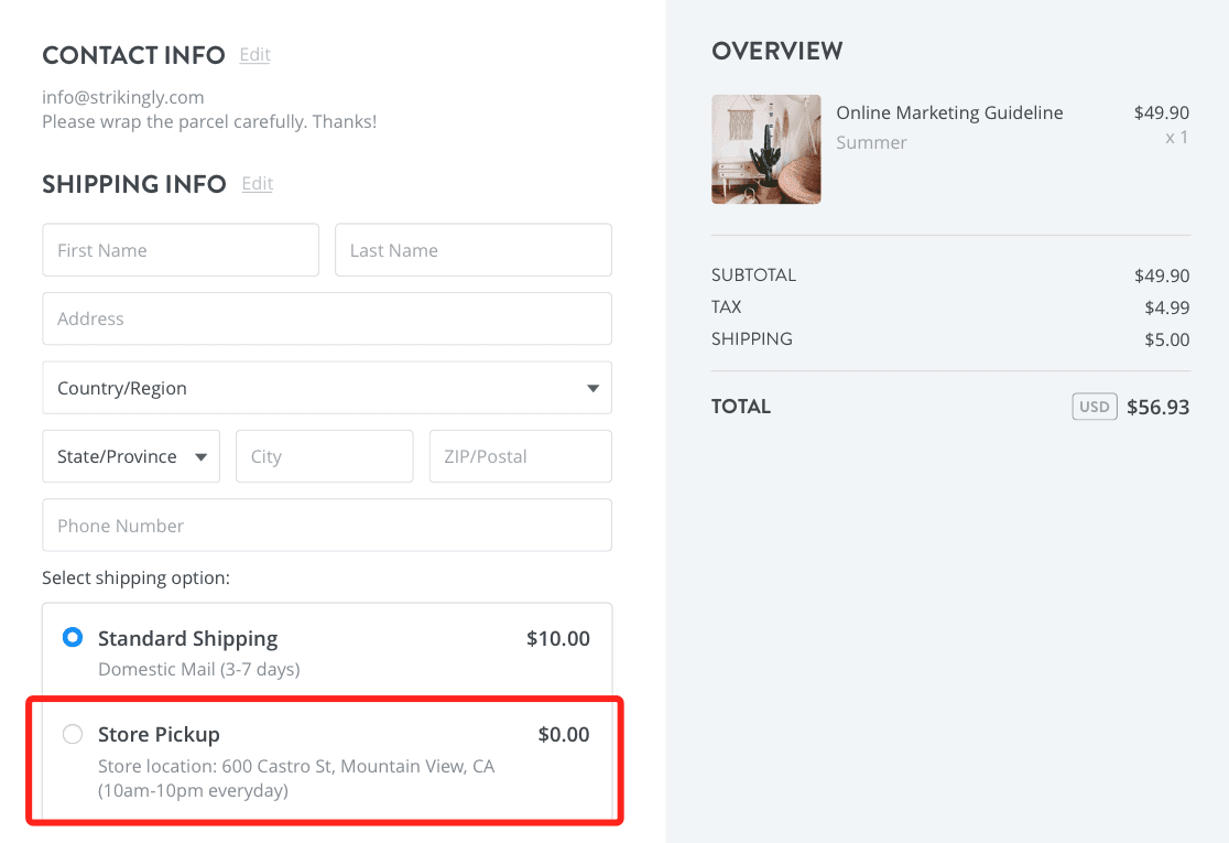 تقديم تعليمات واضحة للاستلام تقديم تعليمات واضحة للاستلام