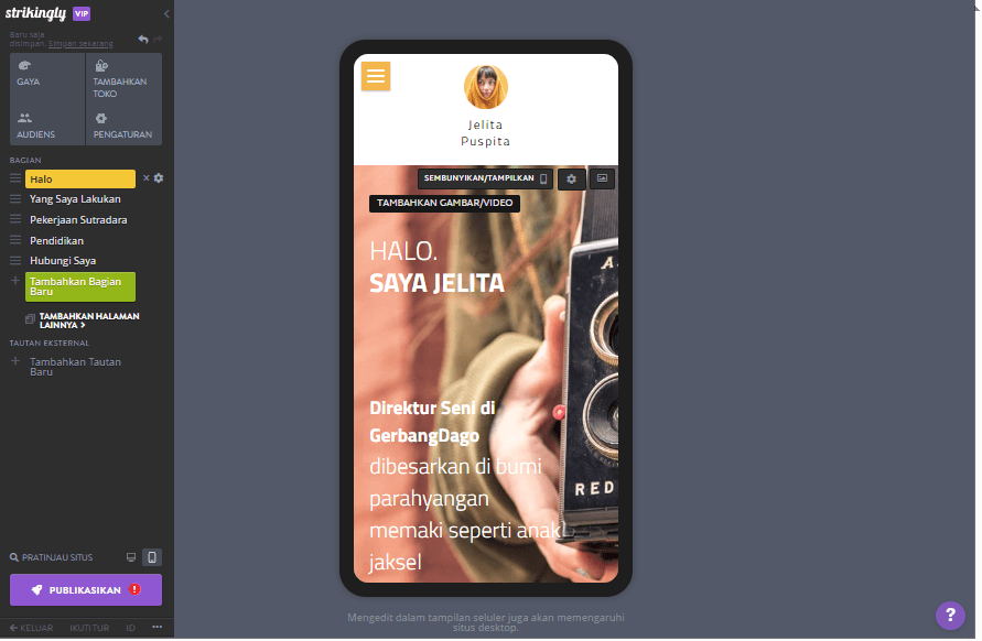 situs web pribadi - Memanfaatkan Strikingly - Mengoptimalkan Kinerja Seluler situs web pribadi - Memanfaatkan Strikingly - Mengoptimalkan Kinerja Seluler