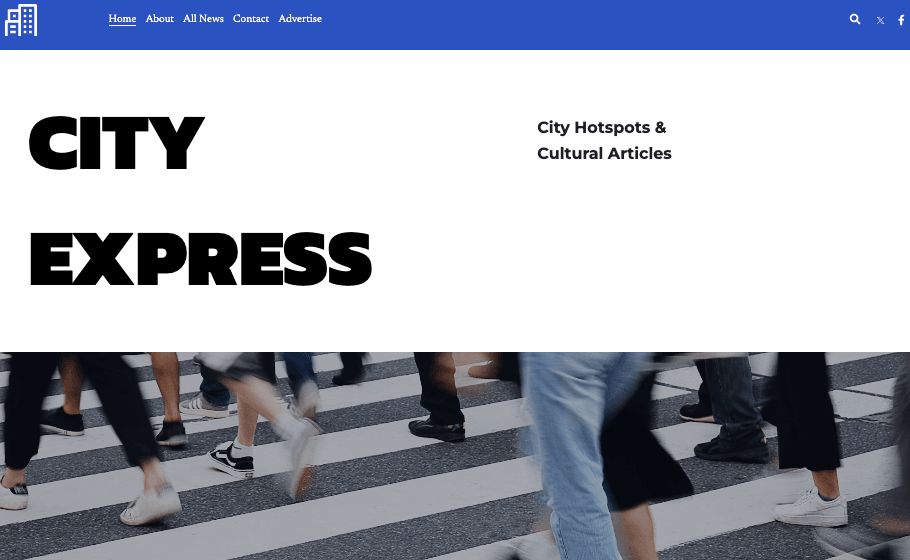 CityExpress șablon de revistă online de la Strikingly CityExpress șablon de revistă online de la Strikingly