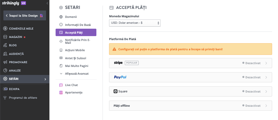 Contabilitate pentru comerțul electronic - Surprinzător pentru comerțul electronic - Configurați metodele de plată Contabilitate pentru comerțul electronic - Surprinzător pentru comerțul electronic - Configurați metodele de plată