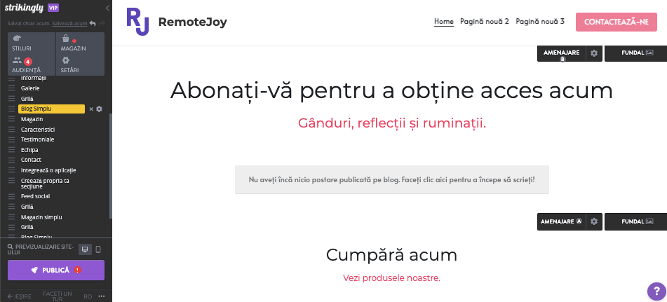 Cum adăugați o declarație de misiune pentru afaceri la Strikingly - Adăugați o secțiune de text Cum adăugați o declarație de misiune pentru afaceri la Strikingly - Adăugați o secțiune de text