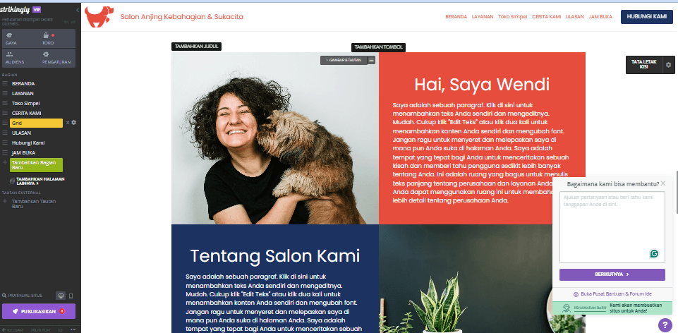 Bagaimana Strikingly Dapat Membantu Bisnis Dengan Umpan Balik Pelanggan - Integrasi Obrolan Langsung Bagaimana Strikingly Dapat Membantu Bisnis Dengan Umpan Balik Pelanggan - Integrasi Obrolan Langsung