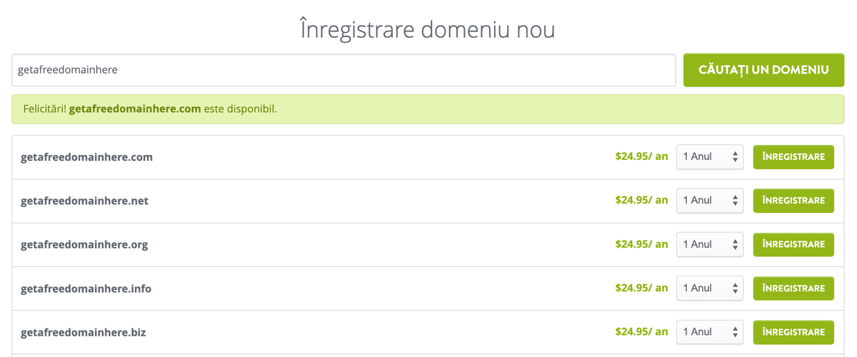 Funcția de căutare a domeniilor Strikingly Funcția de căutare a domeniilor Strikingly