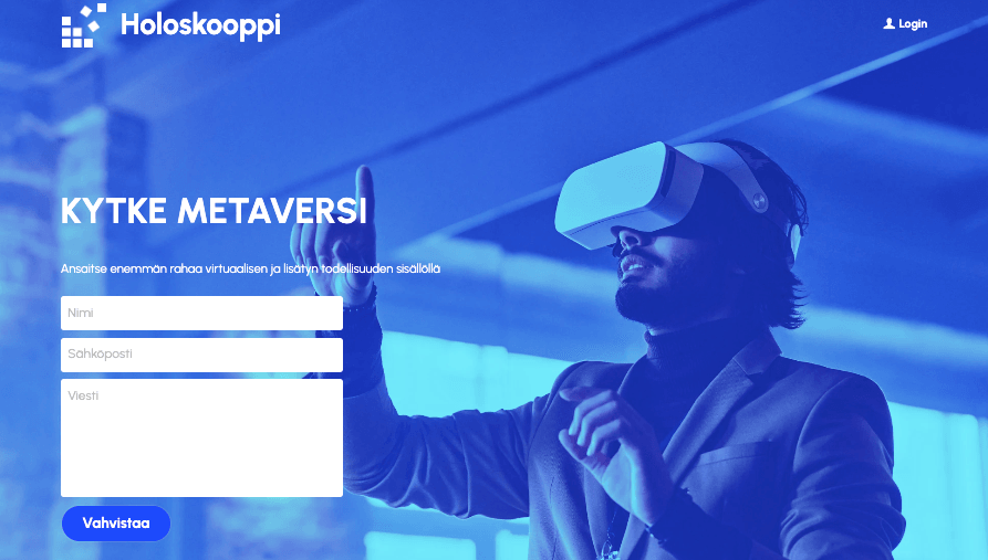 Holoskoopin verkkosivuston suunnittelumalli Strikinglyltä Holoskoopin verkkosivuston suunnittelumalli Strikinglyltä