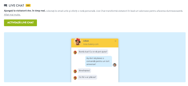 Funcția de Live Chat de la Strikingly Funcția de Live Chat de la Strikingly