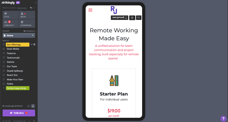 Funkcje Strikingly, które umożliwiają analizę SWOT dla biznesu - Responsywny Design Funkcje Strikingly, które umożliwiają analizę SWOT dla biznesu - Responsywny Design