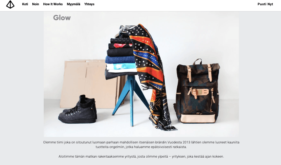 Glow Online Store Template from Strikingly Glow Online Store Template from Strikingly