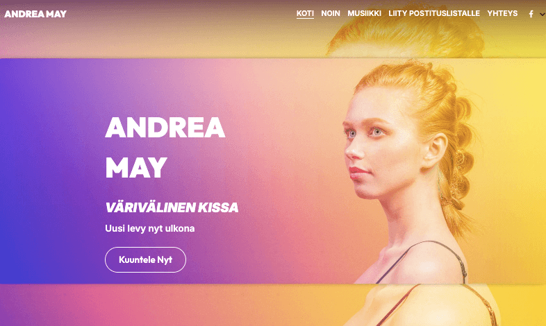 Andrea May -malli Strikinglyltä Andrea May -malli Strikinglyltä