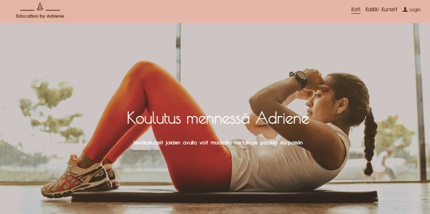 Adriene Fitness -malli Strikinglyltä Adriene Fitness -malli Strikinglyltä