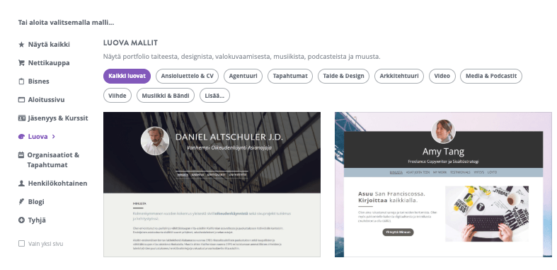 Verkkosivuston julkaiseminen - Verkkosivustosi suunnittelu Strikinglyn avulla - Strikinglyn ominaisuuksien tutkiminen - Mallit Verkkosivuston julkaiseminen - Verkkosivustosi suunnittelu Strikinglyn avulla - Strikinglyn ominaisuuksien tutkiminen - Mallit
