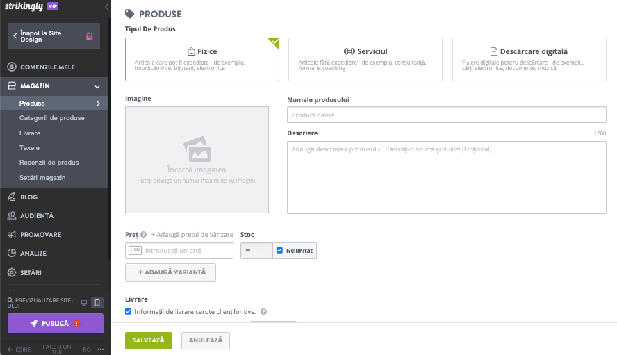 Cum poate Strikingly să ajute cu afișarea produselor - managementul inventarului Cum poate Strikingly să ajute cu afișarea produselor - managementul inventarului